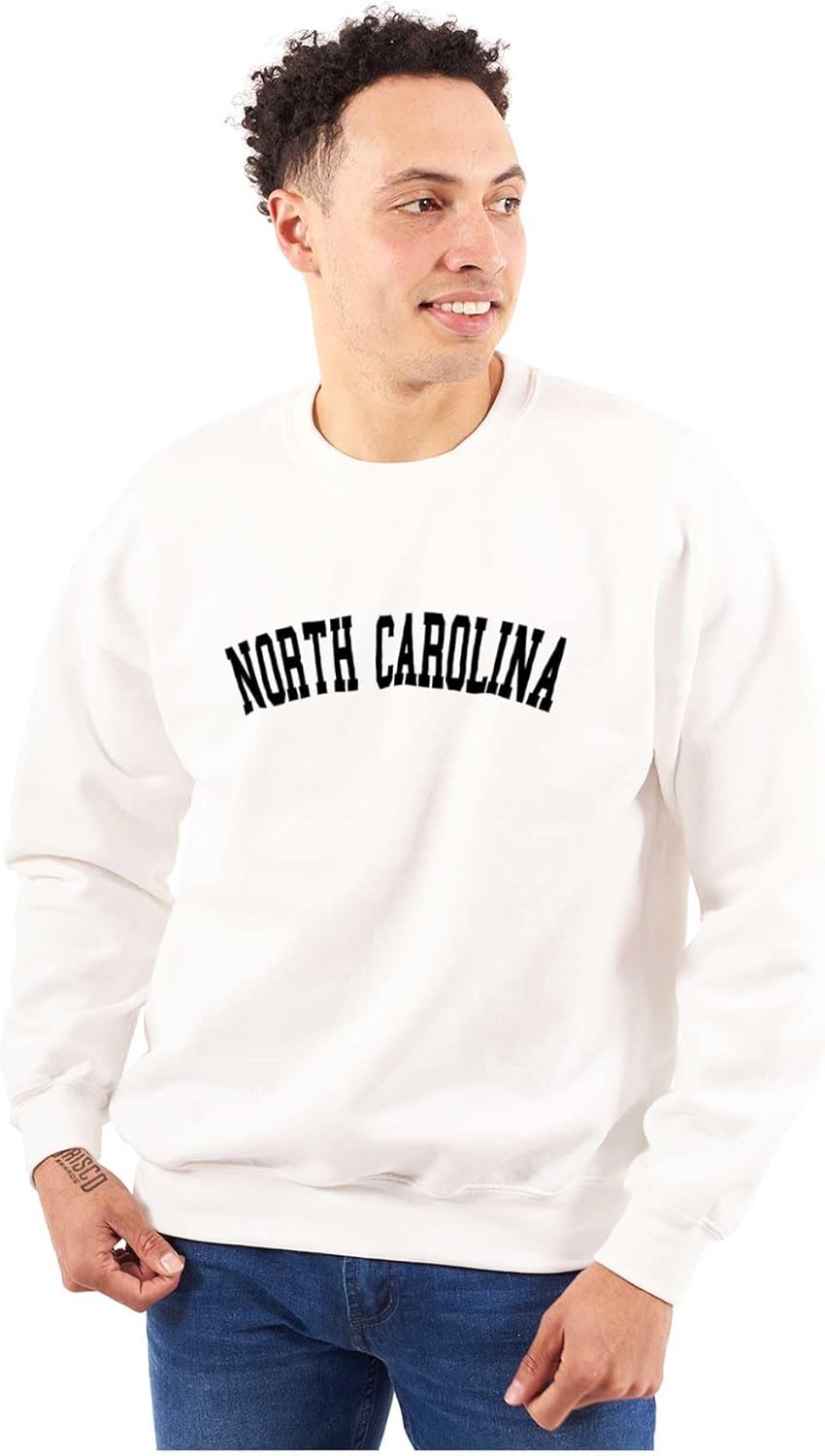 image:imageNorth Carolina Classic Souvenir Sweatshirt for Men or WomenWhite