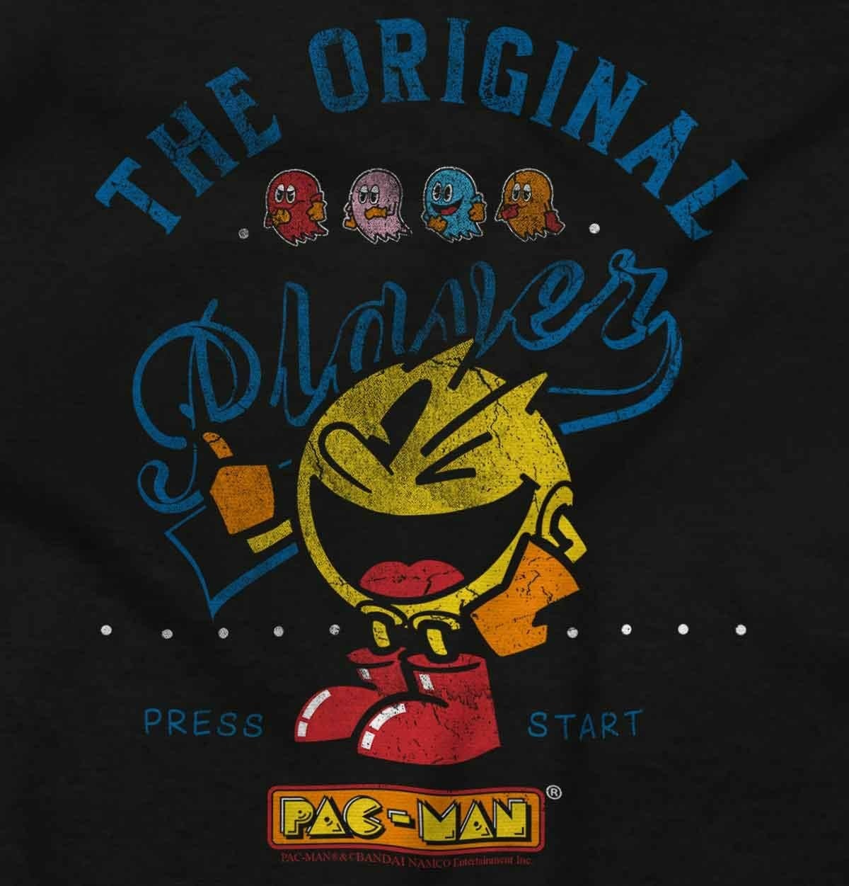image:imagePacman The Original Player Funny 80s Graphic T Shirt Men or WomenBlack