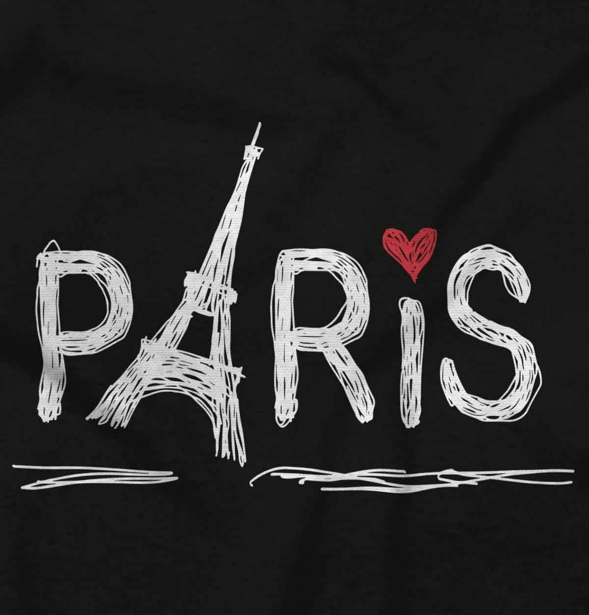 image:imageParis France Eiffel Tower Souvenir Womens Long Sleeve T ShirtBlack