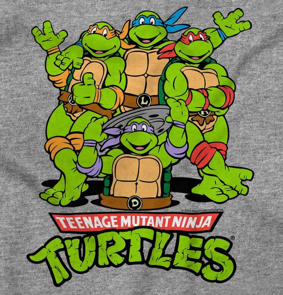 image:imageTeenage Mutant Ninja Turtle Gang Toddler Boy Girl T ShirtHeather