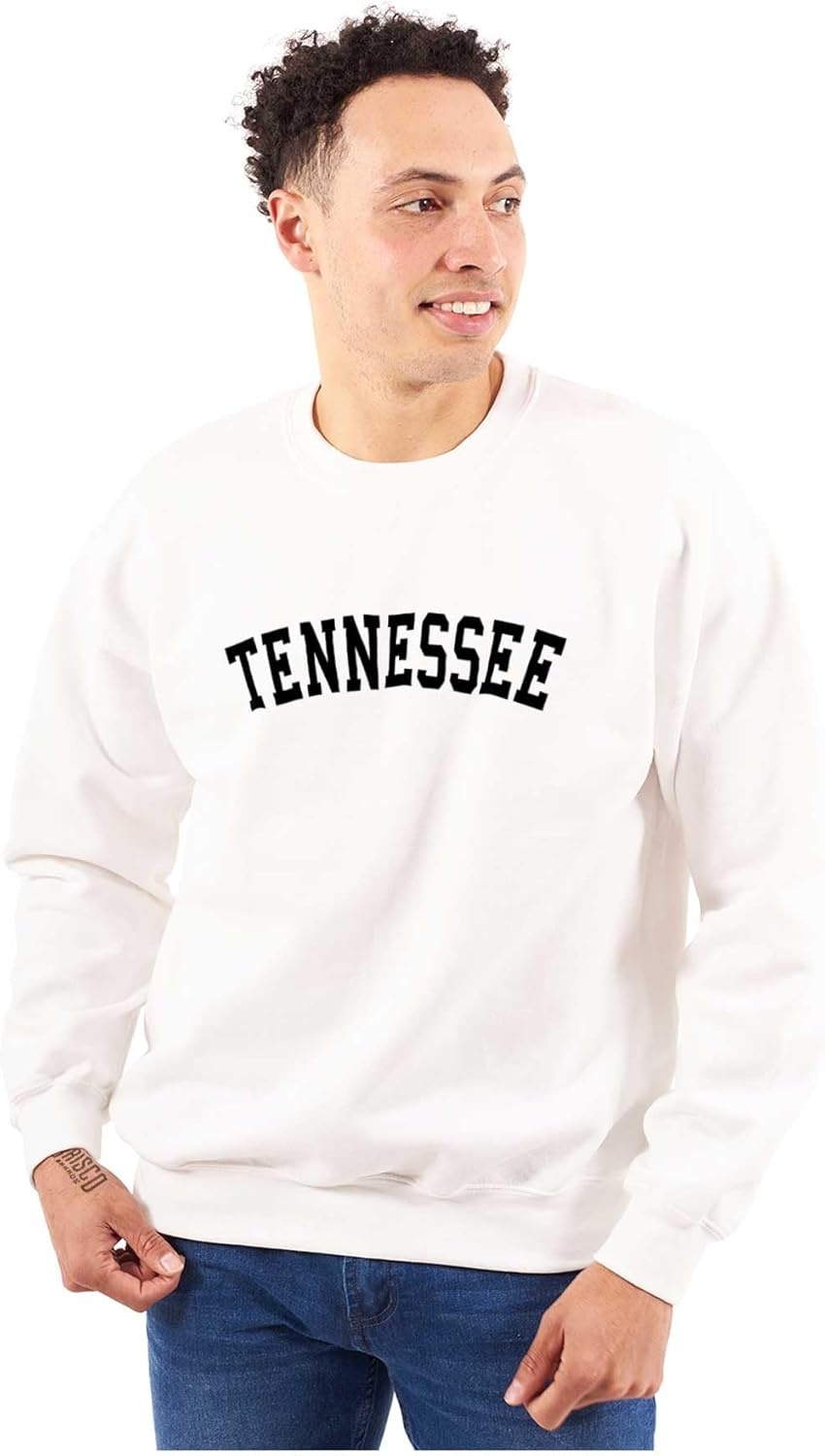 image:imageTennessee Simple Traditional Classic Sweatshirt for Men or WomenWhite