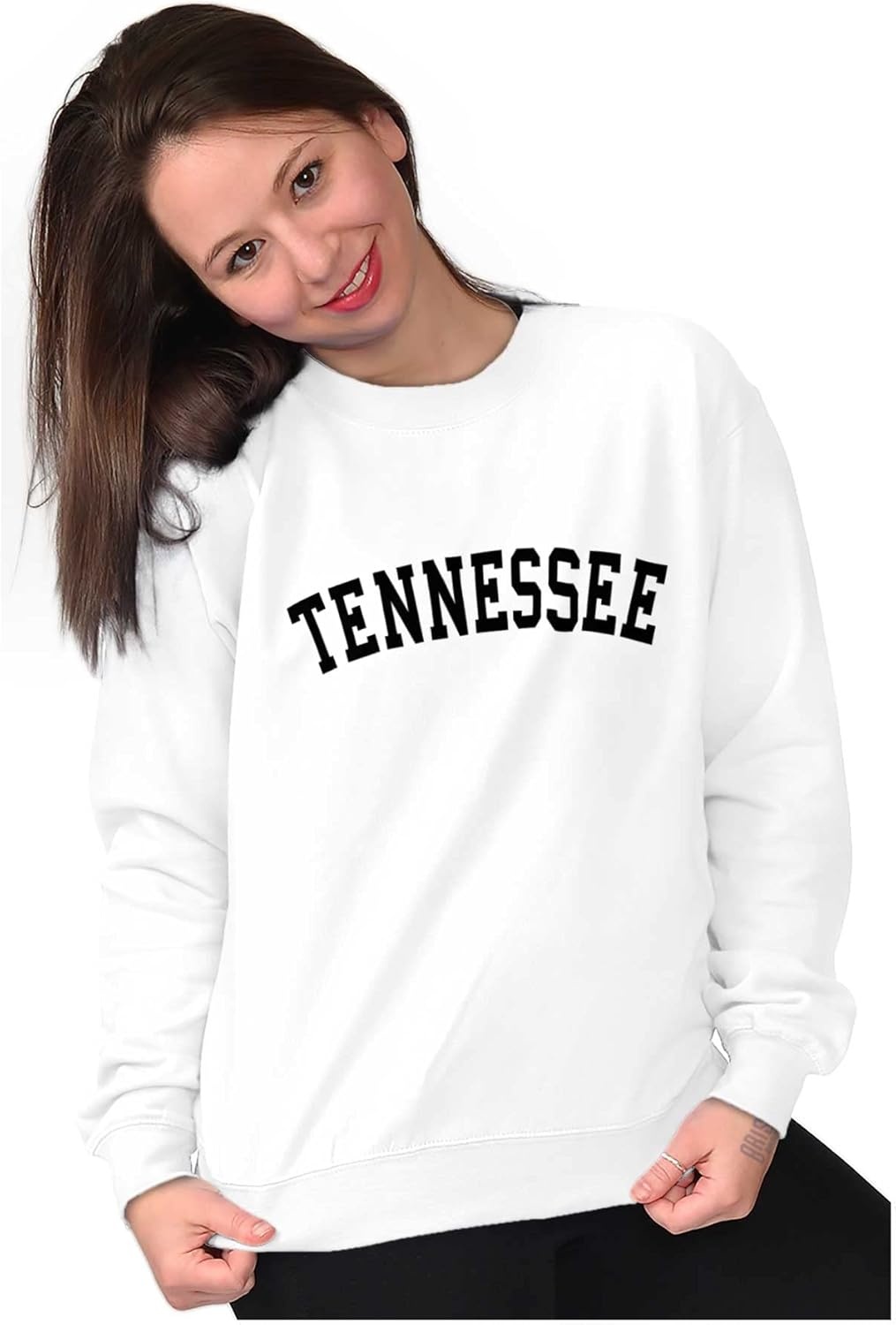 image:imageTennessee Simple Traditional Classic Sweatshirt for Men or WomenWhite