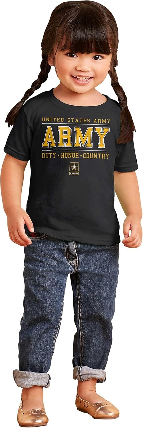 image:imageUS Army Soldiers Duty Honor USA Toddler Boy Girl T ShirtBlack