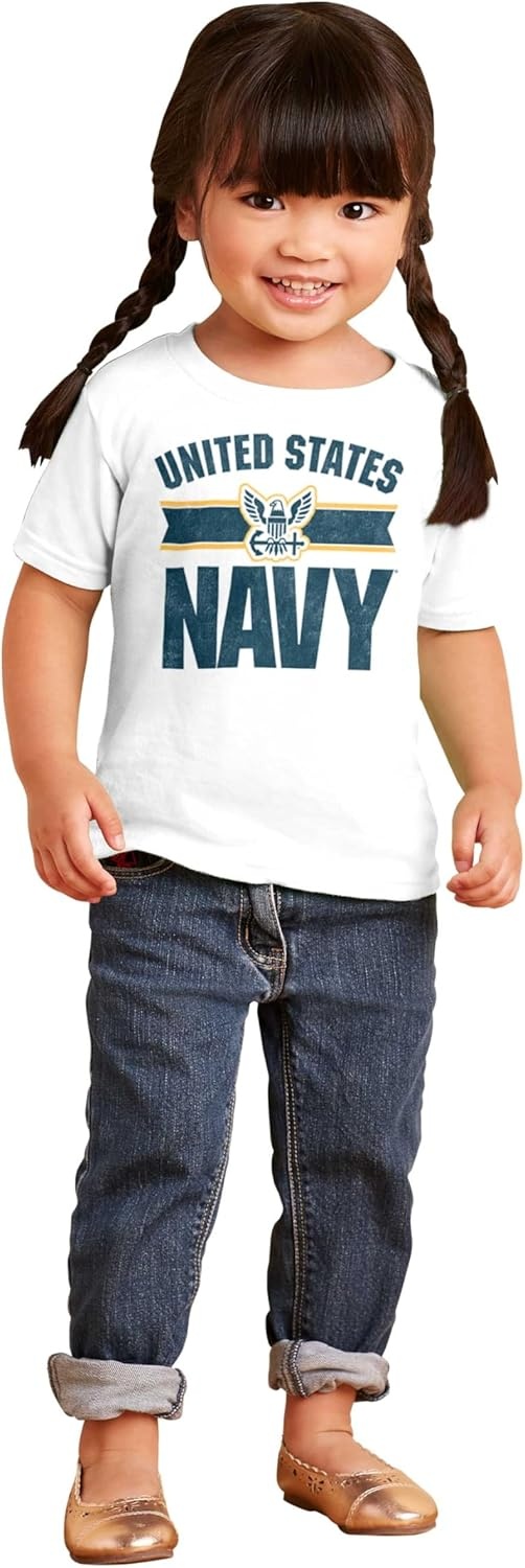 image:imageUnited States Navy Military Logo Toddler Boy Girl T ShirtWhite