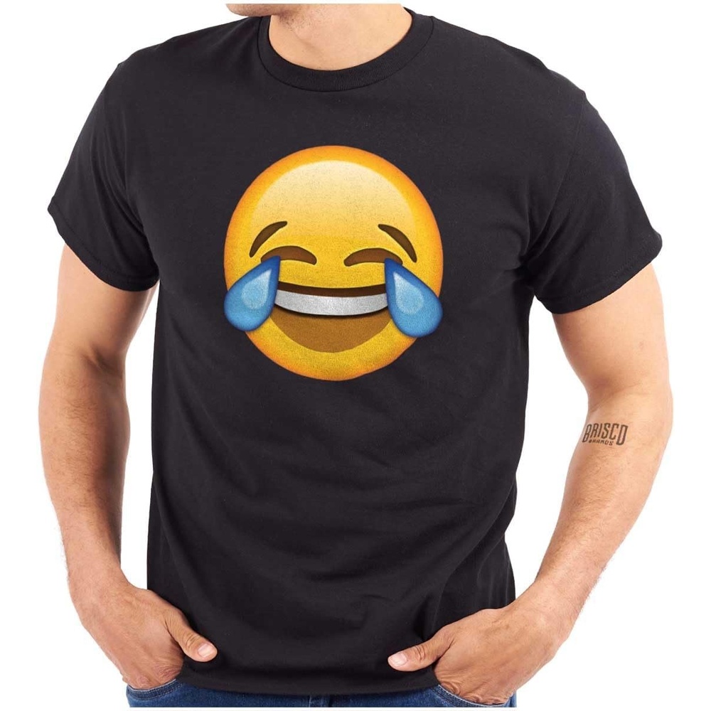 image:image100 Points Perfect Score Text Icon Graphic T Shirt Men or WomenLaughing Crying Emoticon Black