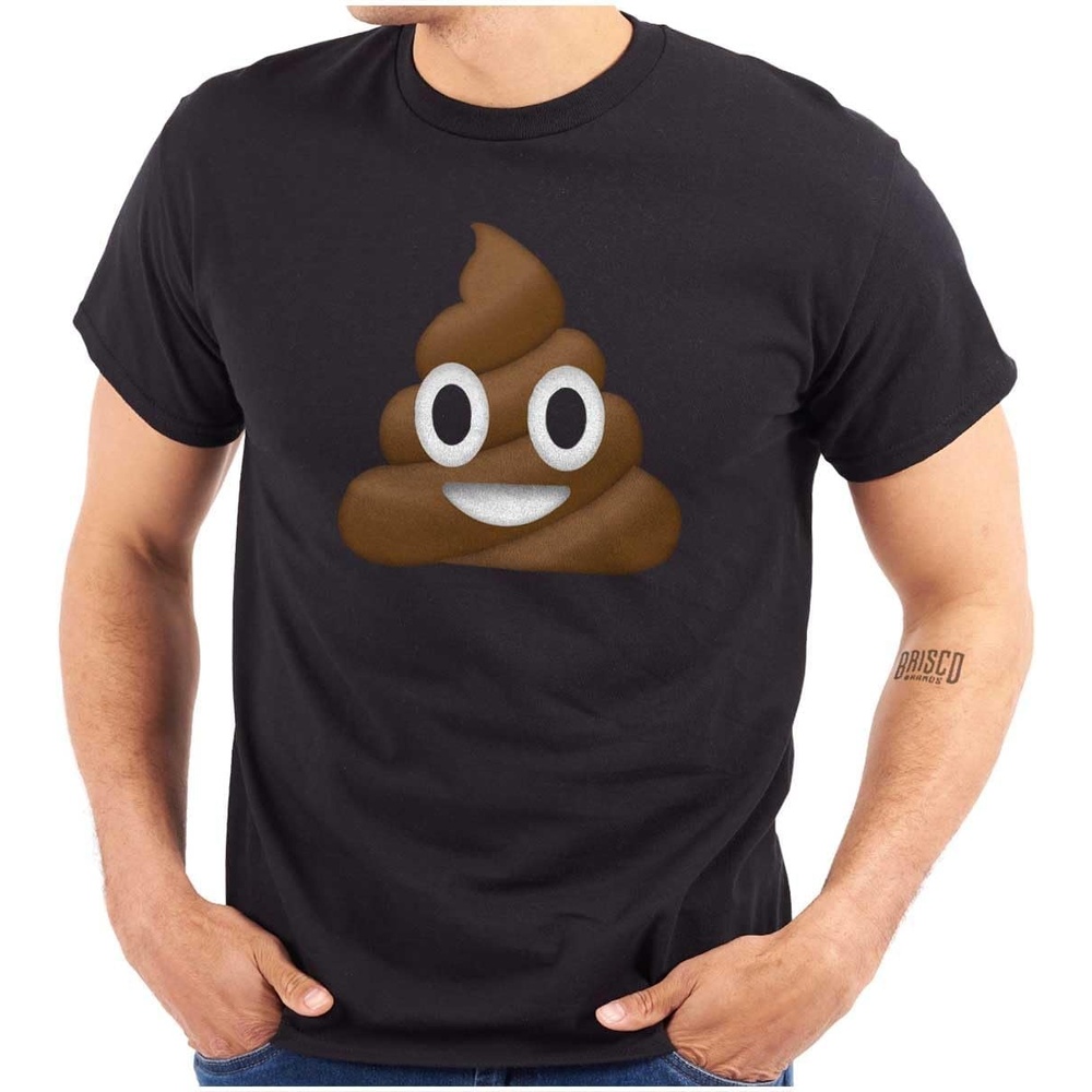 image:image100 Points Perfect Score Text Icon Graphic T Shirt Men or WomenPoop Emoticon Black
