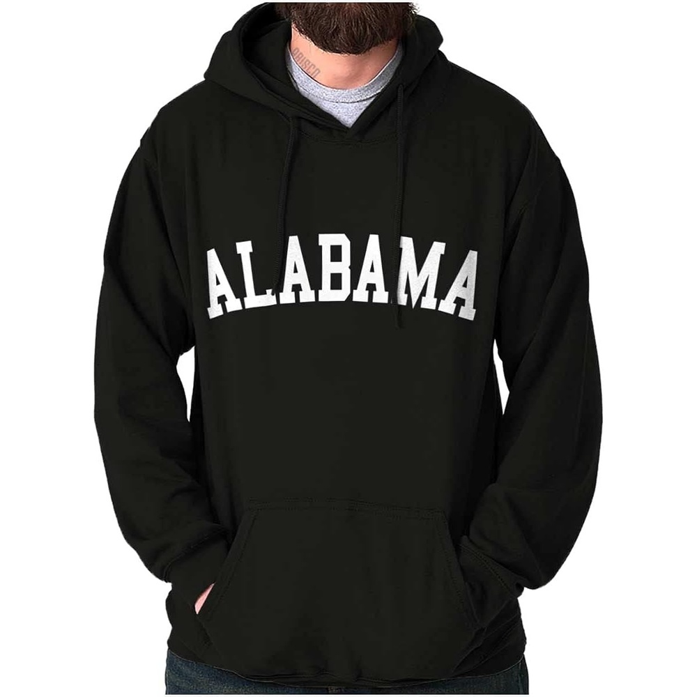 image:imageAlabama Simple Traditional Classic Hoodie Sweatshirt Women MenBlack