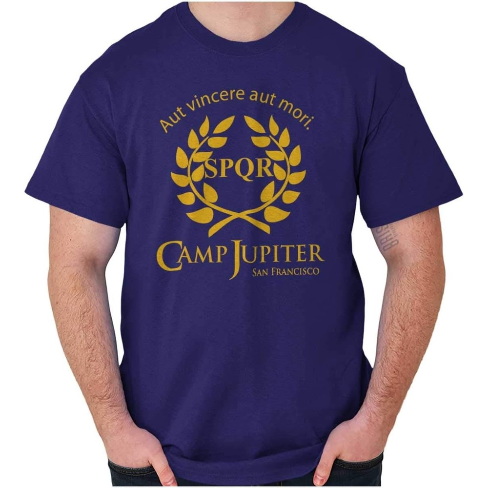 image:imageBrisco Brands Camp Jupiter SPQR Greek Mythology Graphic T Shirt Men or WomenPurple