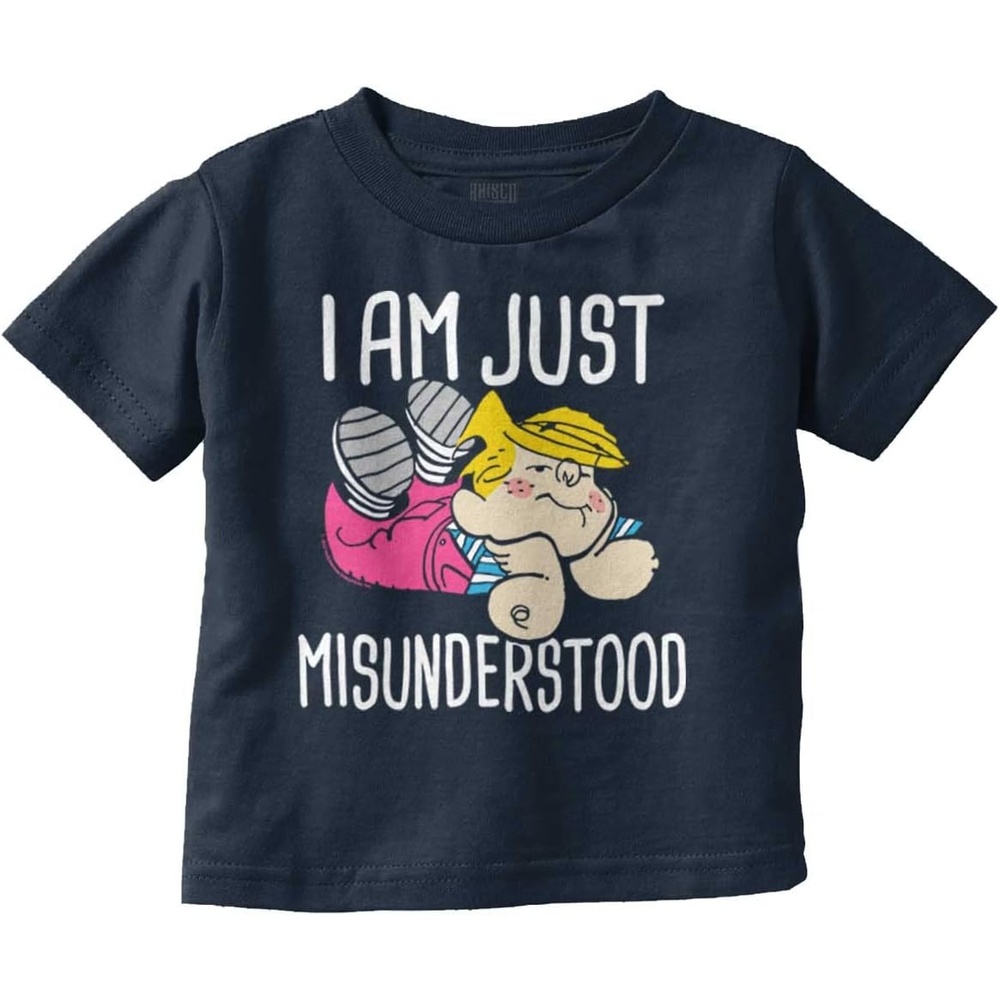 image:imageBrisco Brands Dennis The Menace Just Misunderstood Toddler Boy Girl T ShirtNavy