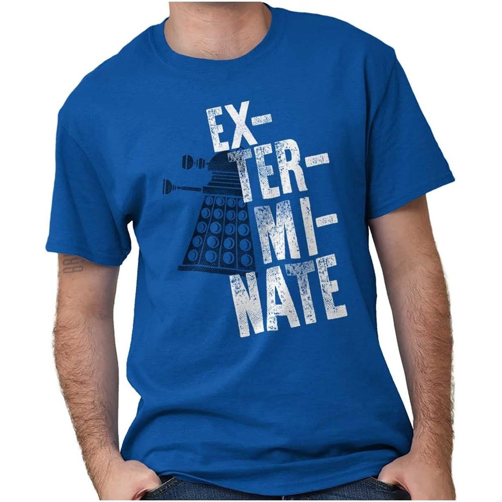 image:imageBrisco Brands Exterminate Mutant ScienceFiction Graphic T Shirt Men or WomenRoyal