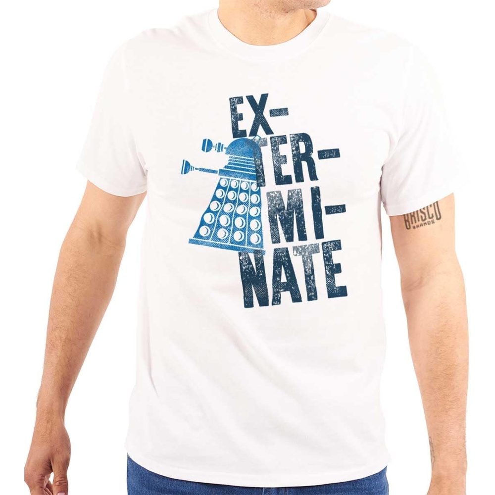 image:imageBrisco Brands Exterminate Mutant ScienceFiction Graphic T Shirt Men or WomenWhite