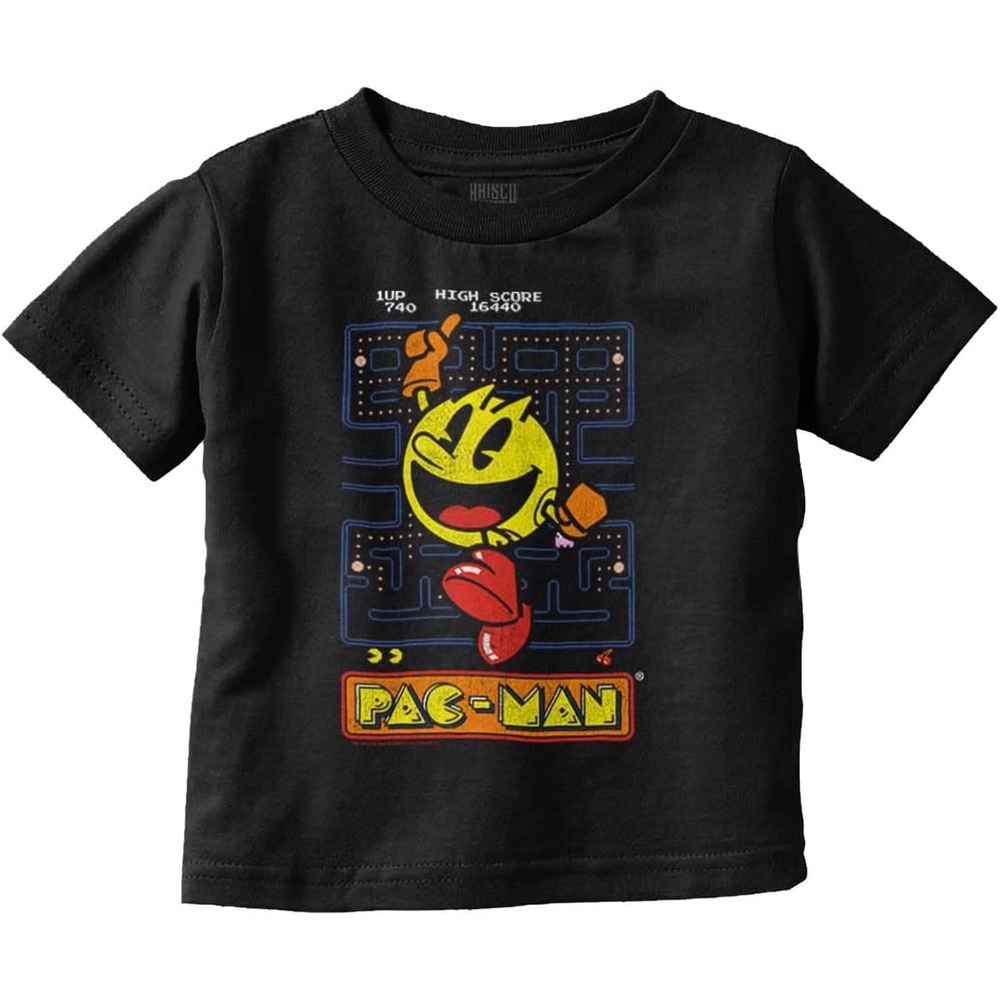 image:imageBrisco Brands Pacman High Score Toddler Boy Girl T ShirtBlack