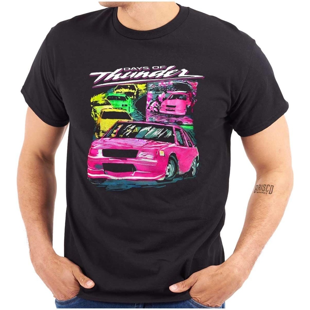 image:imageBrisco Brands Retro Days of Thunder Movie Racecar Mens Graphic T Shirt TeesBlack