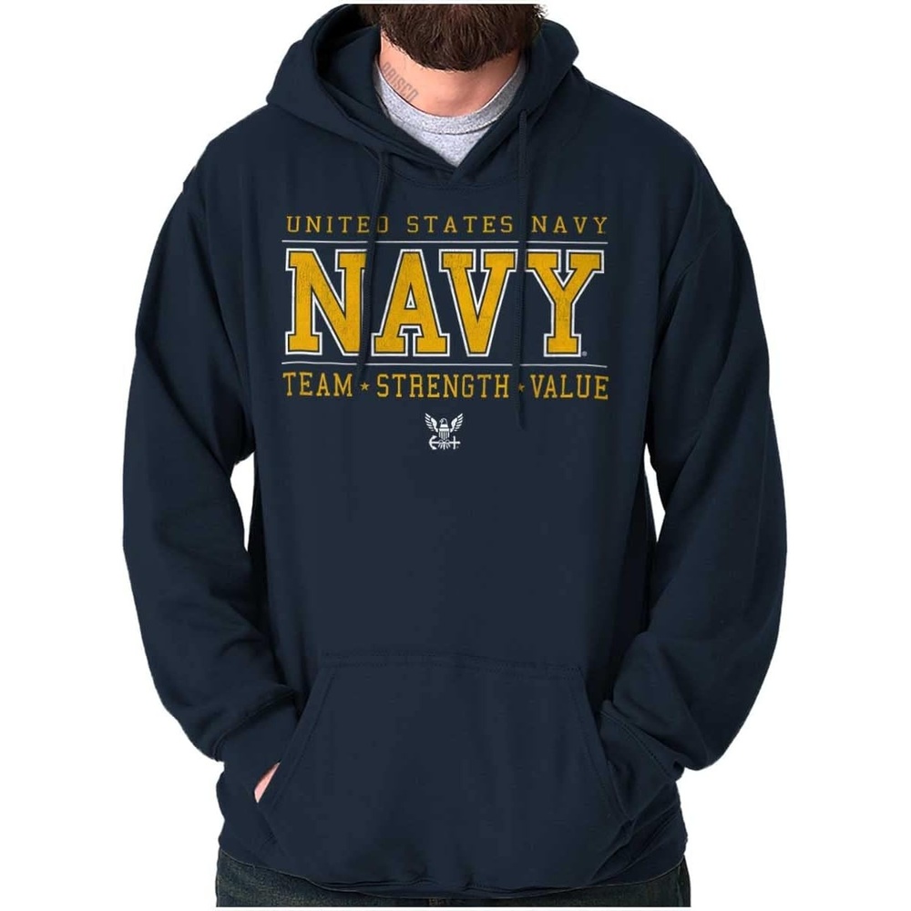 image:imageBrisco Brands US Navy Team Strength Value Hoodie Sweatshirt Women MenNavy