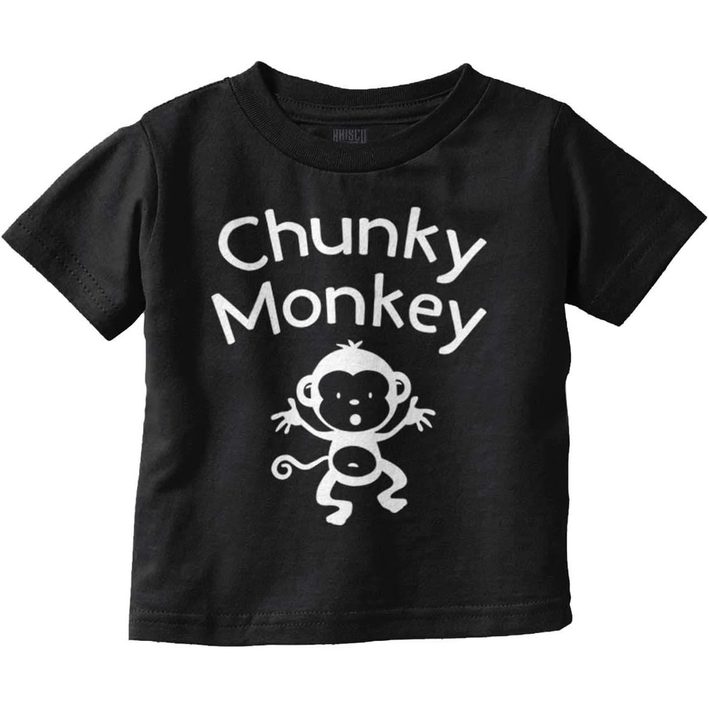 image:imageChunky Monkey Adorable Animal Babies Toddler Boy Girl T ShirtBlack