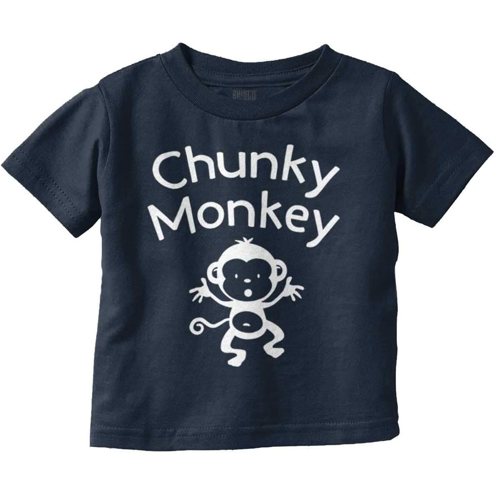image:imageChunky Monkey Adorable Animal Babies Toddler Boy Girl T ShirtNavy