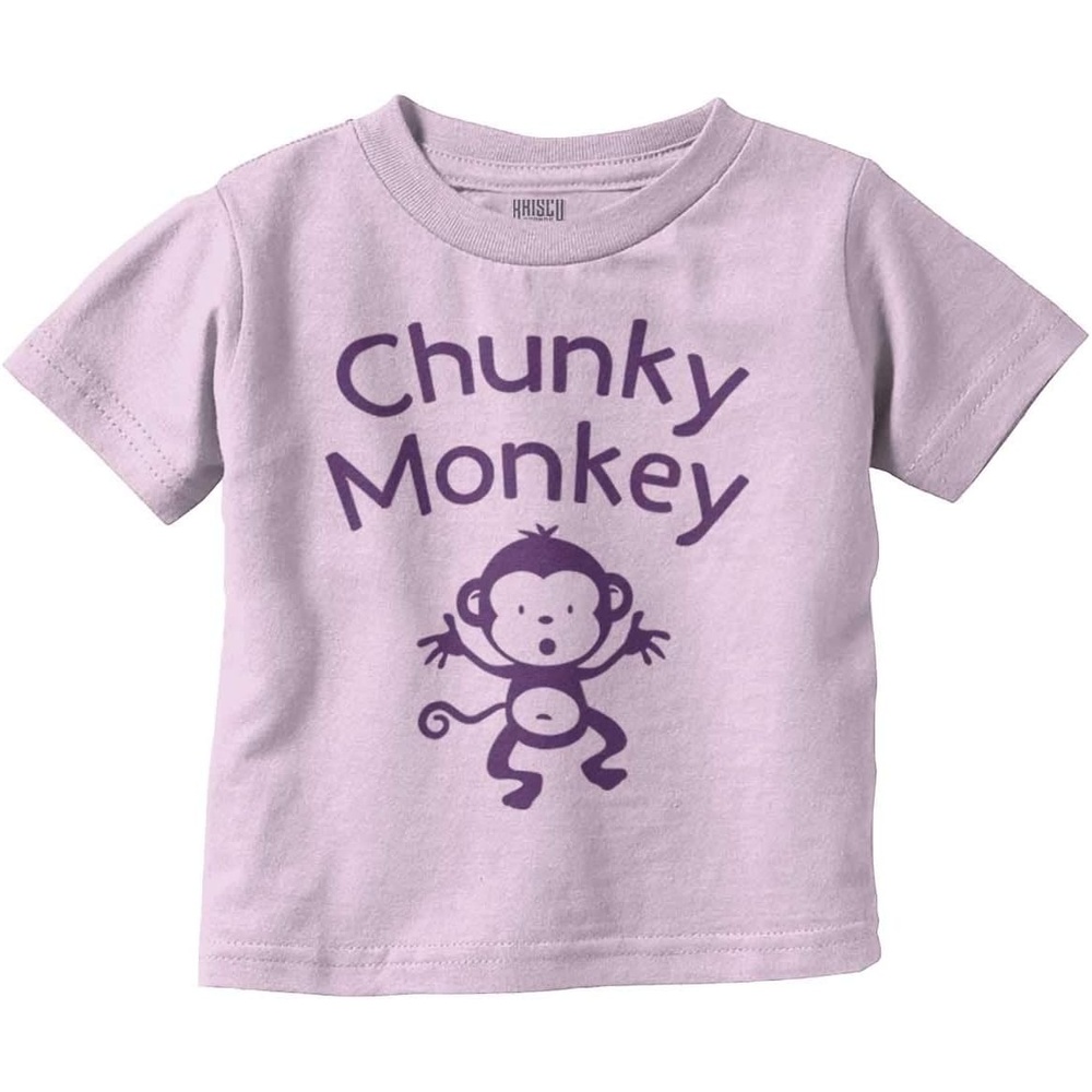 image:imageChunky Monkey Adorable Animal Babies Toddler Boy Girl T ShirtPink