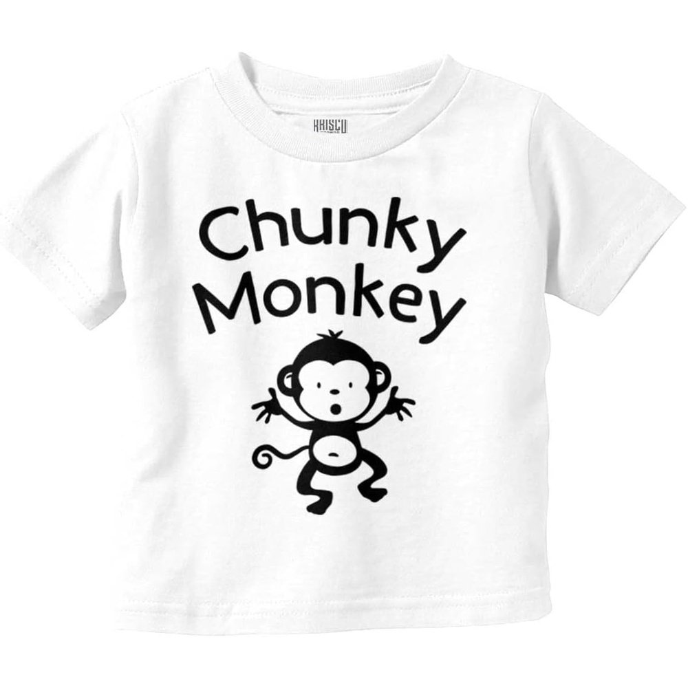 image:imageChunky Monkey Adorable Animal Babies Toddler Boy Girl T ShirtWhite