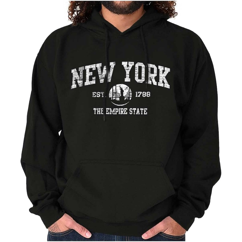 image:imageClassic Teaze New York NYC Empire Statue of Liberty Hoodie Sweatshirt Women MenBlack