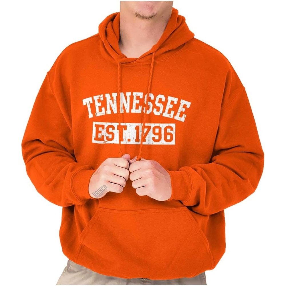 image:imageClassic Teaze Vintage Tennessee Distressed Athletic Hoodie Sweatshirt Women MenOrange