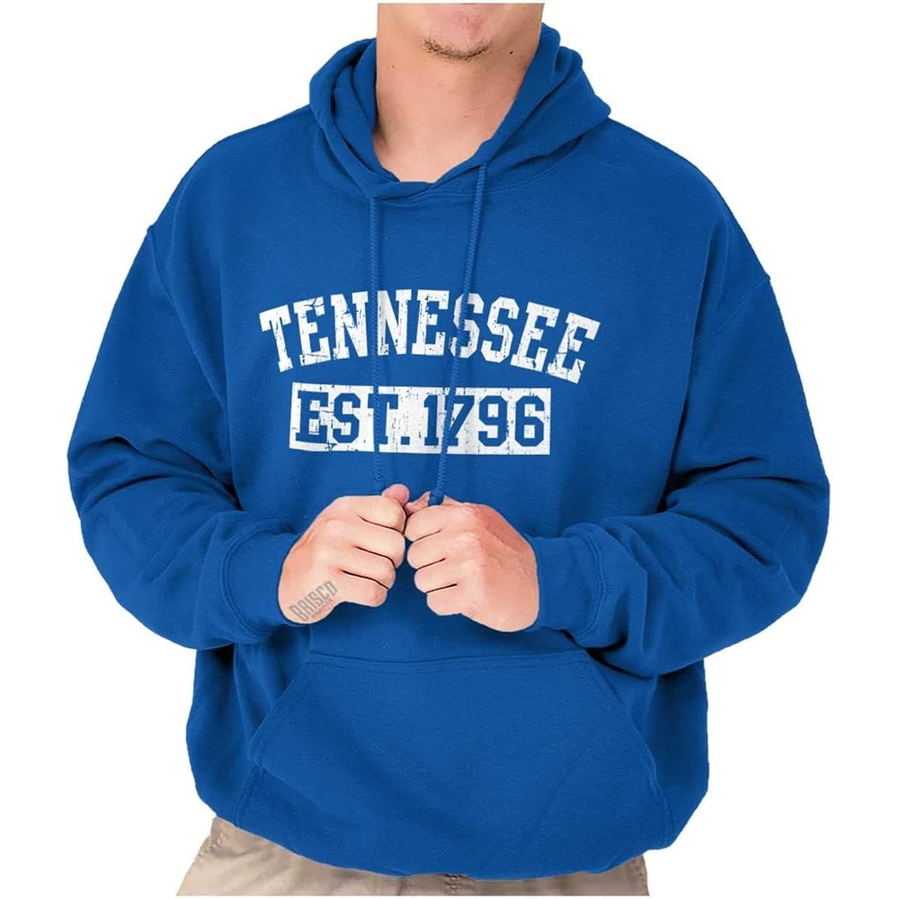 image:imageClassic Teaze Vintage Tennessee Distressed Athletic Hoodie Sweatshirt Women MenRoyal
