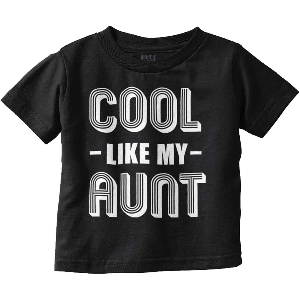 image:imageCool Aunts Funny Cute Nieces Nephews Toddler Boy Girl T ShirtBlack