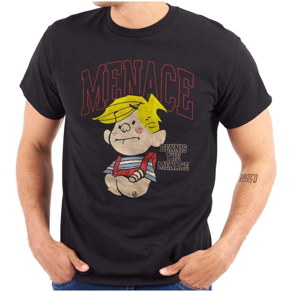 image:imageDennis The Menace Vintage Varsity Graphic T Shirt Men or WomenBlack