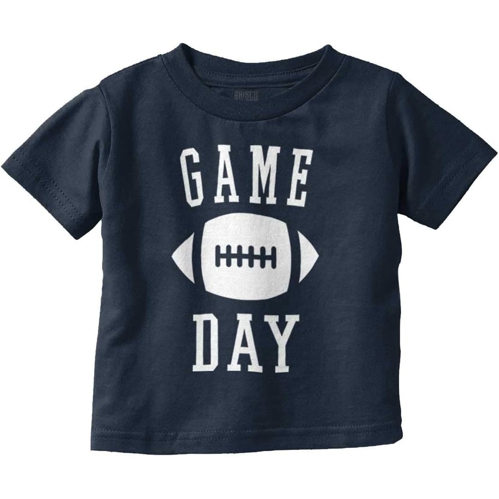 image:imageFootball Sunday Game Day Athletic Toddler Boy Girl T ShirtNavy