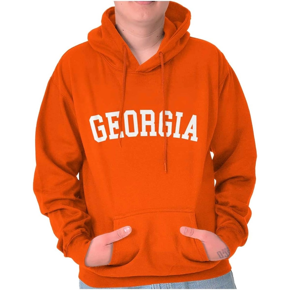 image:imageGeorgia Simple Traditional Classic Hoodie Sweatshirt Women MenOrange