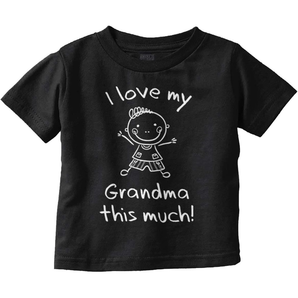 image:imageI Love My Grandma This Much Cute Toddler Boy Girl T ShirtBlack