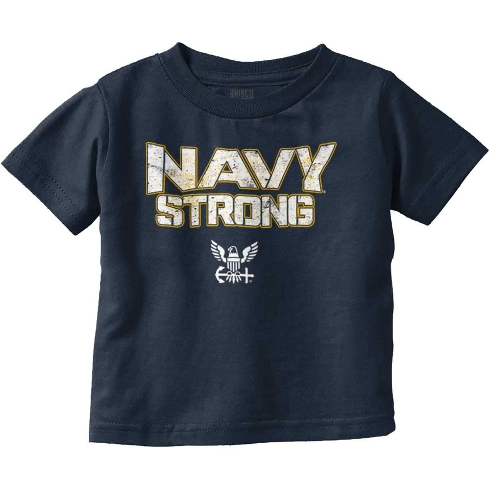 image:imageNavy Strong United States Military Toddler Boy Girl T ShirtNavy