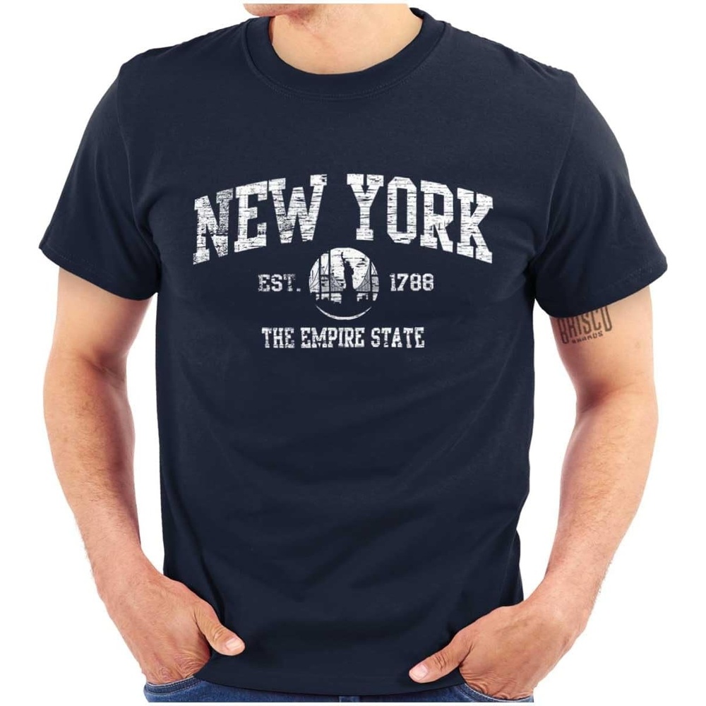 image:imageNew York NYC Empire Statue of Liberty Graphic T Shirt Men or WomenNavy