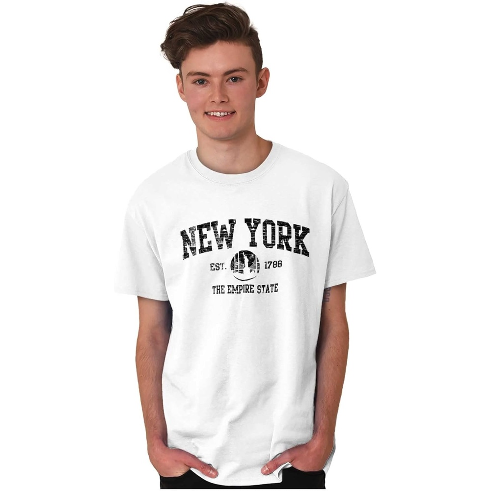 image:imageNew York NYC Empire Statue of Liberty Graphic T Shirt Men or WomenWhite