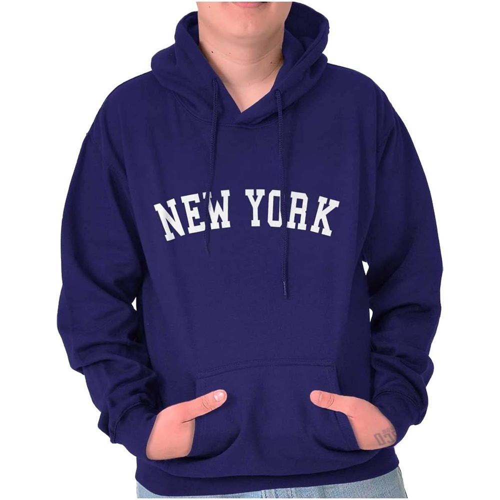 image:imageNew York Simple Traditional Classic Hoodie Sweatshirt Women MenPurple