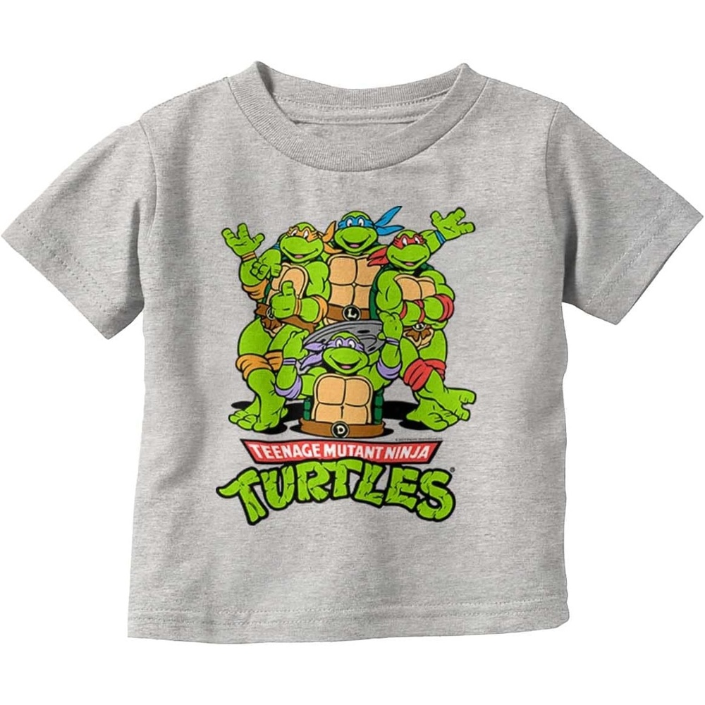 image:imageTeenage Mutant Ninja Turtle Gang Toddler Boy Girl T ShirtHeather