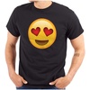 Heart Eyes Emoticon - Black