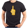 Middle Finger Emoticon - Black
