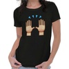 Hands Up Emoticon - Black