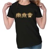 Monkey No Evil Emoticon - Black