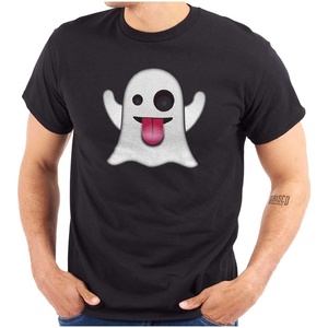 100 Points Perfect Score Text Icon Graphic T Shirt Men or Women(Ghost Emoticon – Black)