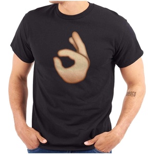 100 Points Perfect Score Text Icon Graphic T Shirt Men or Women(Ok Saign Emoticon – Black)