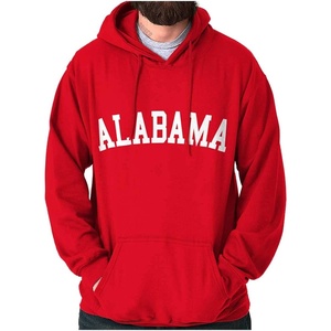 Alabama Simple Traditional Classic Hoodie Sweatshirt Women Men(Red)