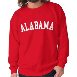 Alabama Simple Traditional Classic Sweatshirt for Men or Women(Red)