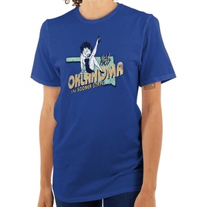 Betty Boop Cartoon American States Womens Graphic T Shirt Tees(Oklahoma)
