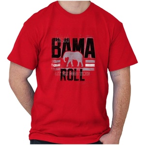 Brisco Brands Alabama Good Times Roll College Graphic T Shirt Men or Women(Cardinal Red)