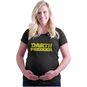 Brisco Brands Womens Maternity Dark Lord Pregnant Galaxy T Shirt Tee