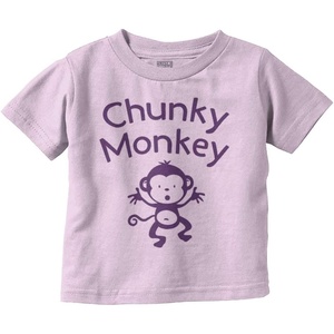 Chunky Monkey Adorable Animal Babies Toddler Boy Girl T Shirt(Pink)
