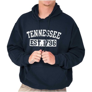 Classic Teaze Vintage Tennessee Distressed Athletic Hoodie Sweatshirt Women Men(Navy)