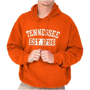 Classic Teaze Vintage Tennessee Distressed Athletic Hoodie Sweatshirt Women Men(Orange)