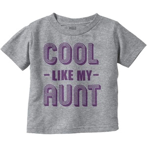 Cool Aunts Funny Cute Nieces Nephews Toddler Boy Girl T Shirt(Heather)